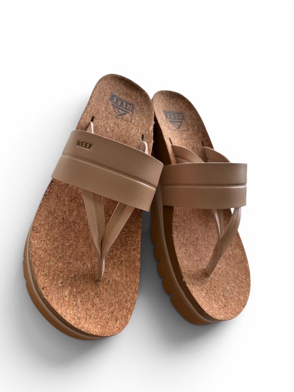 NWOT Reef Cushion Vista Higher Savannah Platform Sandals Size 8.5 - Picture 8 of 8